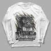 Jordan 4 Retro SE Craft Photon Dust DopeSkill Long Sleeve T-Shirt Black King Graphic Streetwear  - White