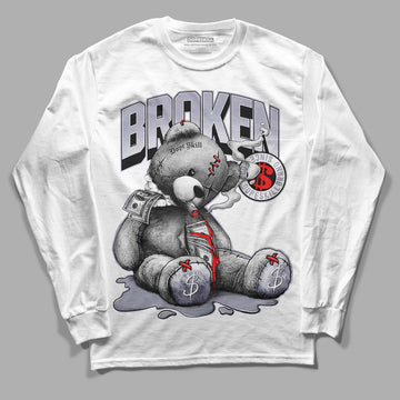 Jordan 13 Retro 'Black Flint' DopeSkill Long Sleeve T-Shirt Sick Bear Graphic Streetwear - White