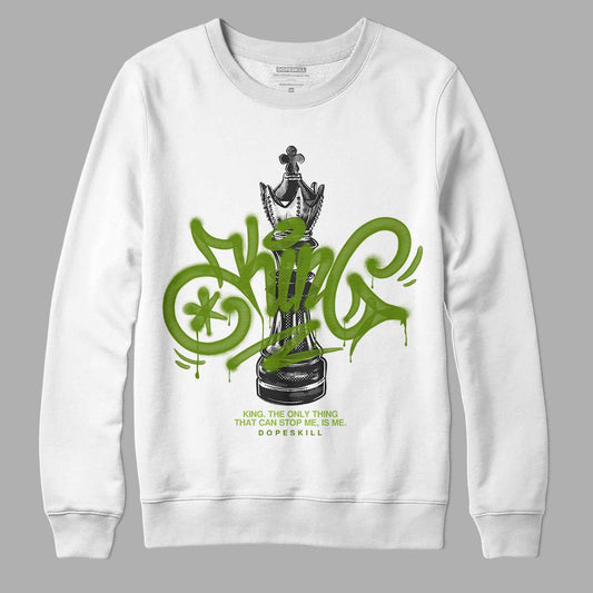Dunk Low 'Chlorophyll' DopeSkill Sweatshirt King Chess Graphic Streetwear - White