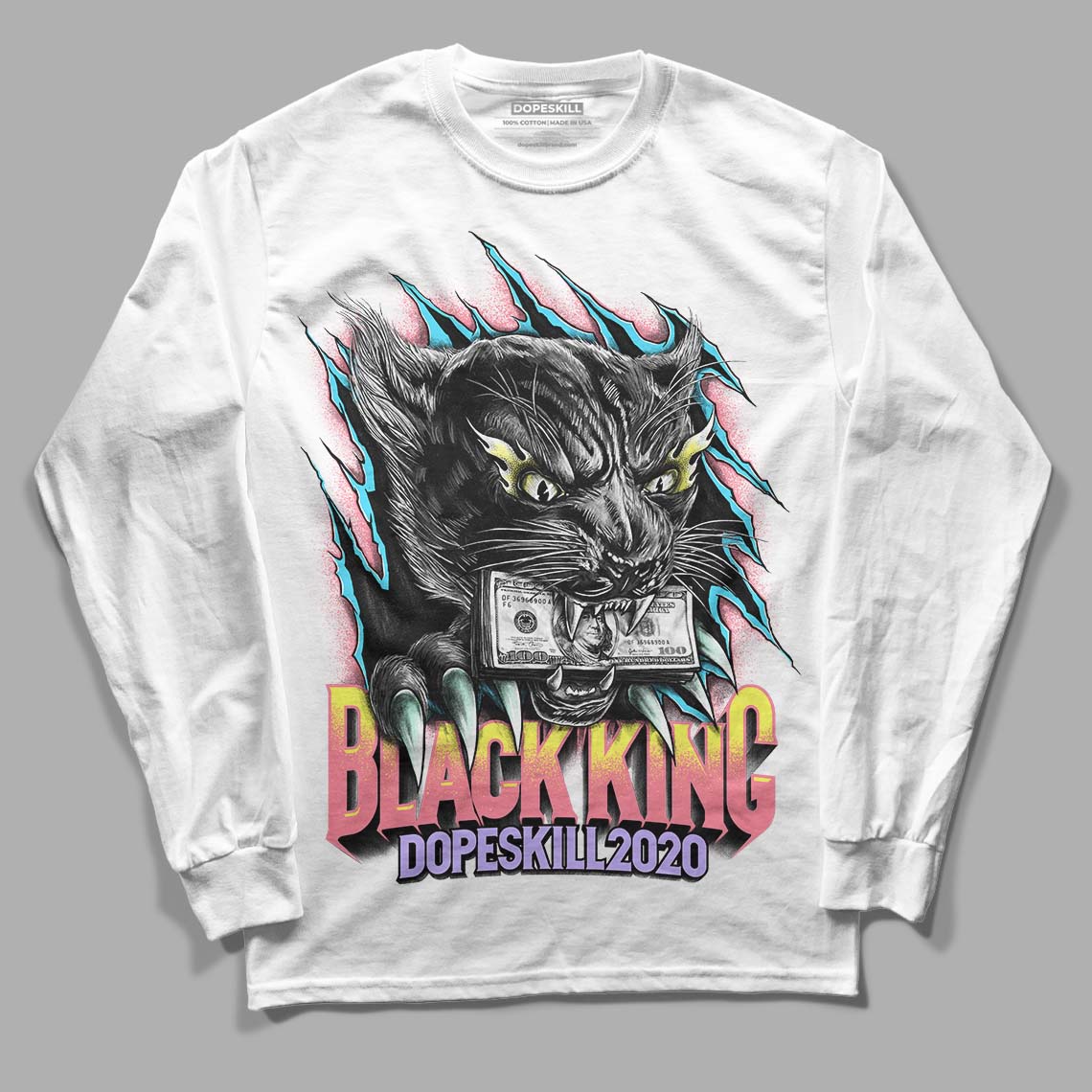 Candy Easter Dunk Low DopeSkill Long Sleeve T-Shirt Black King Graphic - White