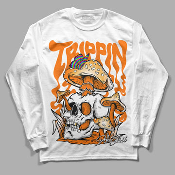 Wmns Dunk Low 'Magma Orange DopeSkill Long Sleeve T-Shirt Trippin Graphic Streetwear - White