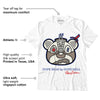 AJ 4 Sail Canvas DopeSkill T-Shirt Sneaker Bear Head Graphic