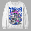 Hyper Royal 12s DopeSkill Sweatshirt Trippin Graphic - White