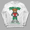  Jordan 3 WMNS “Lucky Green” DopeSkill Long Sleeve T-Shirt Fake Love Graphic Streetwear - White 