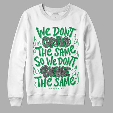 Jordan 3 WMNS “Lucky Green” DopeSkill Sweatshirt Grind Shine Graphic Streetwear - White 