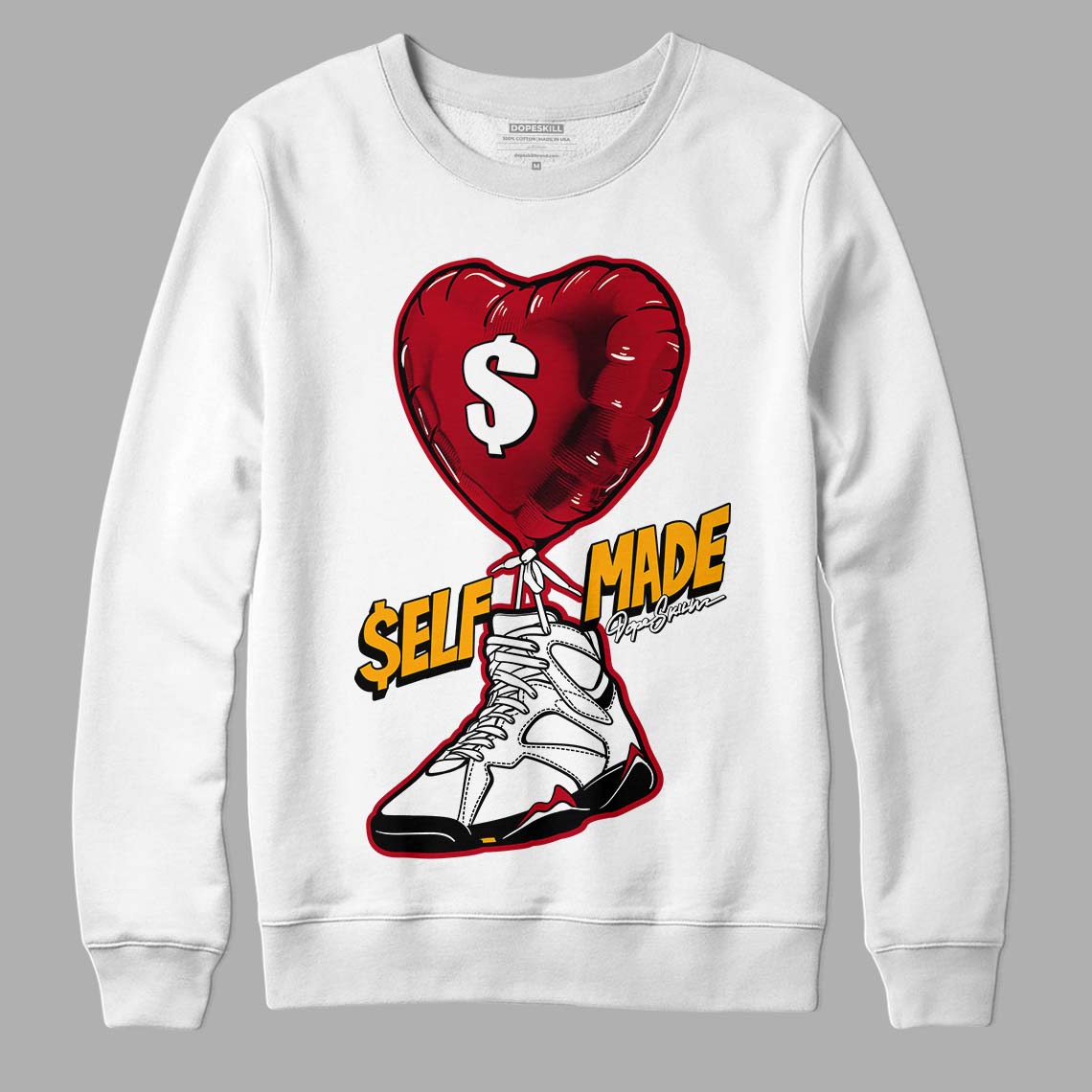 Cardinal 7s DopeSkill Sweatshirt Self Made Graphic - White 