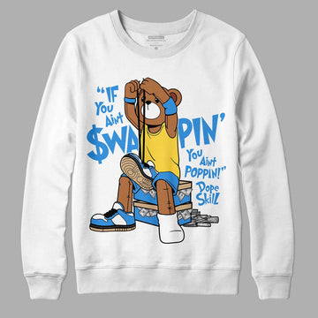 SB Dunk Low Homer DopeSkill Sweatshirt If You Aint Graphic - White