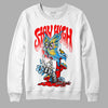 Fruity Pebbles Dunks DopeSkill Sweatshirt Stay High Graphic - White