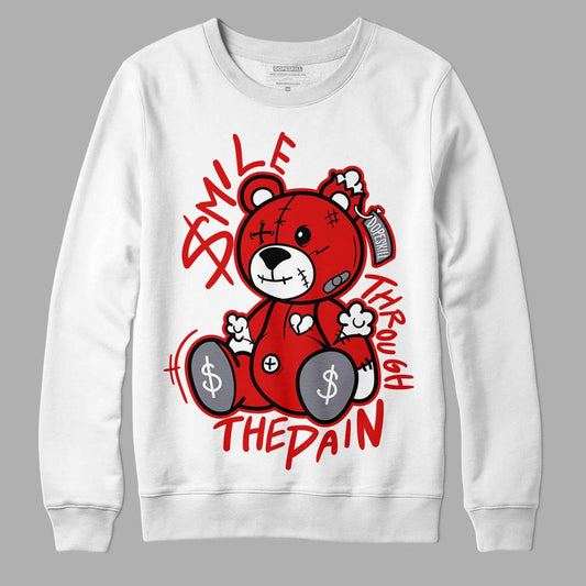 Gym Red 9s DopeSkill Sweatshirt BEAN Graphic - White 