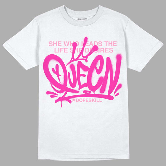 Triple Pink Dunk Low DopeSkill T-Shirt Queen Graphic - White