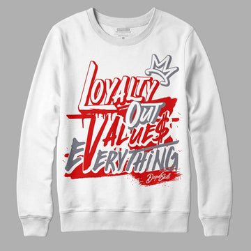 Gym Red 9s DopeSkill Sweatshirt LOVE Graphic - White 