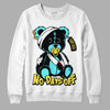 Aqua 5s DopeSkill Sweatshirt Hurt Bear Graphic - White 