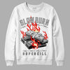 Jordan 4 Retro SE Craft Photon Dust DopeSkill Sweatshirt Slow Burn Graphic Streetwear  - White 