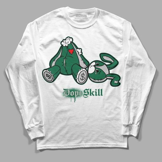 Gorge Green 1s DopeSkill Long Sleeve T-Shirt Don’t Break My Heart Graphic - White 