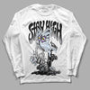 Black Metallic Chrome 6s DopeSkill Long Sleeve T-Shirt Stay High Graphic - White