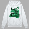 Jordan 1 Low Lucky Green DopeSkill Hoodie Sweatshirt LOVE Graphic Streetwear - White 