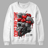 Cherry 11s DopeSkill Sweatshirt Don't Play That Graphic - White