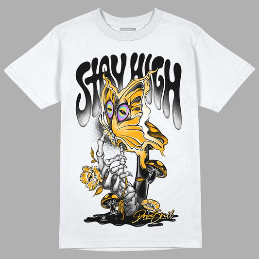 Black Taxi 12s DopeSkill T-Shirt Stay High Graphic - White 