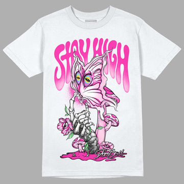 Triple Pink Dunk Low DopeSkill T-Shirt Stay High Graphic - White 