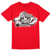 Red Thunder 4s DopeSkill Red T-shirt Rare Breed Type Graphic