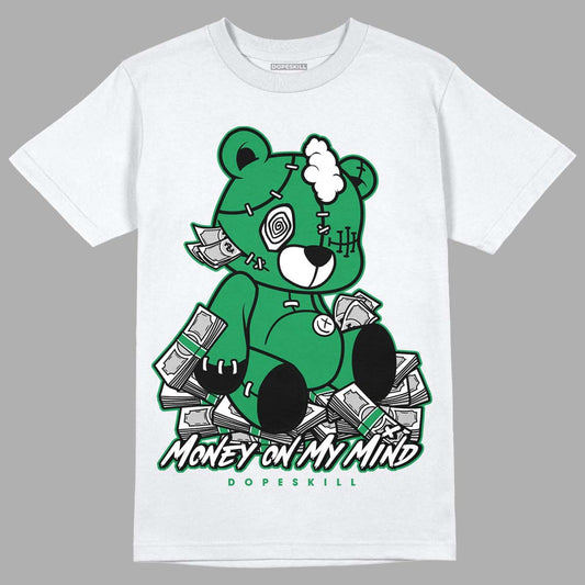 Jordan 1 Low Lucky Green DopeSkill T-Shirt MOMM Bear Graphic Streetwear - White