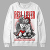 Jordan 12 Retro ‘Gym Red’ DopeSkill Sweatshirt Real Lover Graphic Streetwear - White 