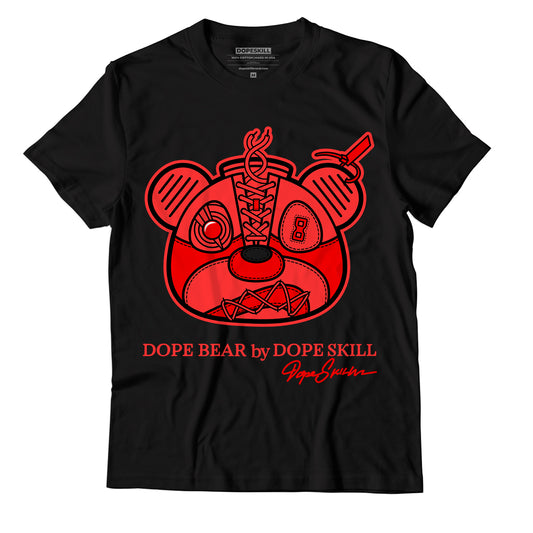 AJ 9 Chile Red DopeSkill T-Shirt Sneaker Bear Head Graphic