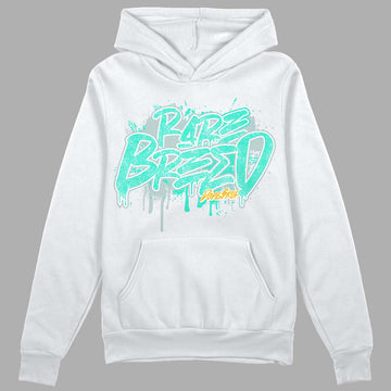 New Emerald 1s  DopeSkill Hoodie Sweatshirt Rare Breed Graphic - White 