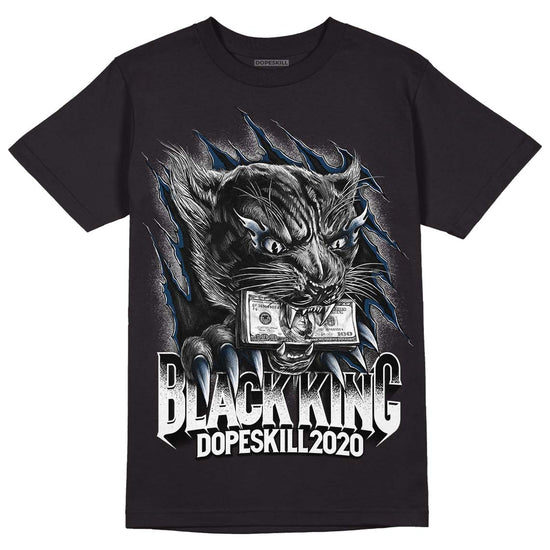 Brave Blue 13s DopeSkill T-Shirt Black King Graphic - Black