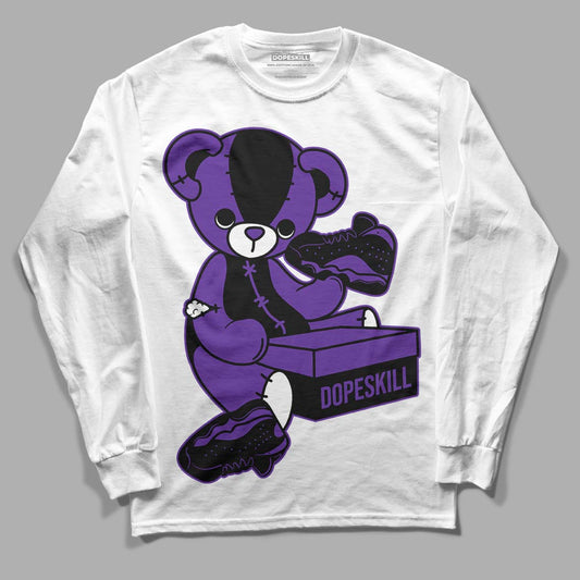 Court Purple 13s DopeSkill Long Sleeve T-Shirt Sneakerhead BEAR Graphic