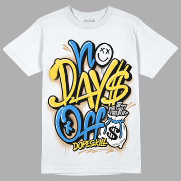 SB Dunk Low Homer DopeSkill T-Shirt No Days Off Graphic - White 