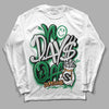 Nike SB x Jordan 4 “Pine Green” DopeSkill Long Sleeve T-Shirt No Days Off Graphic Streetwear - White