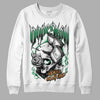 Nike SB x Jordan 4 “Pine Green” DopeSkill Sweatshirt Money On My Mind Graphic Streetwear - White