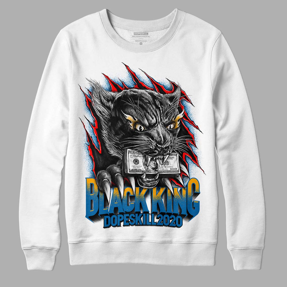 Messy Room 4S DopeSkill Sweatshirt Black King Graphic - White