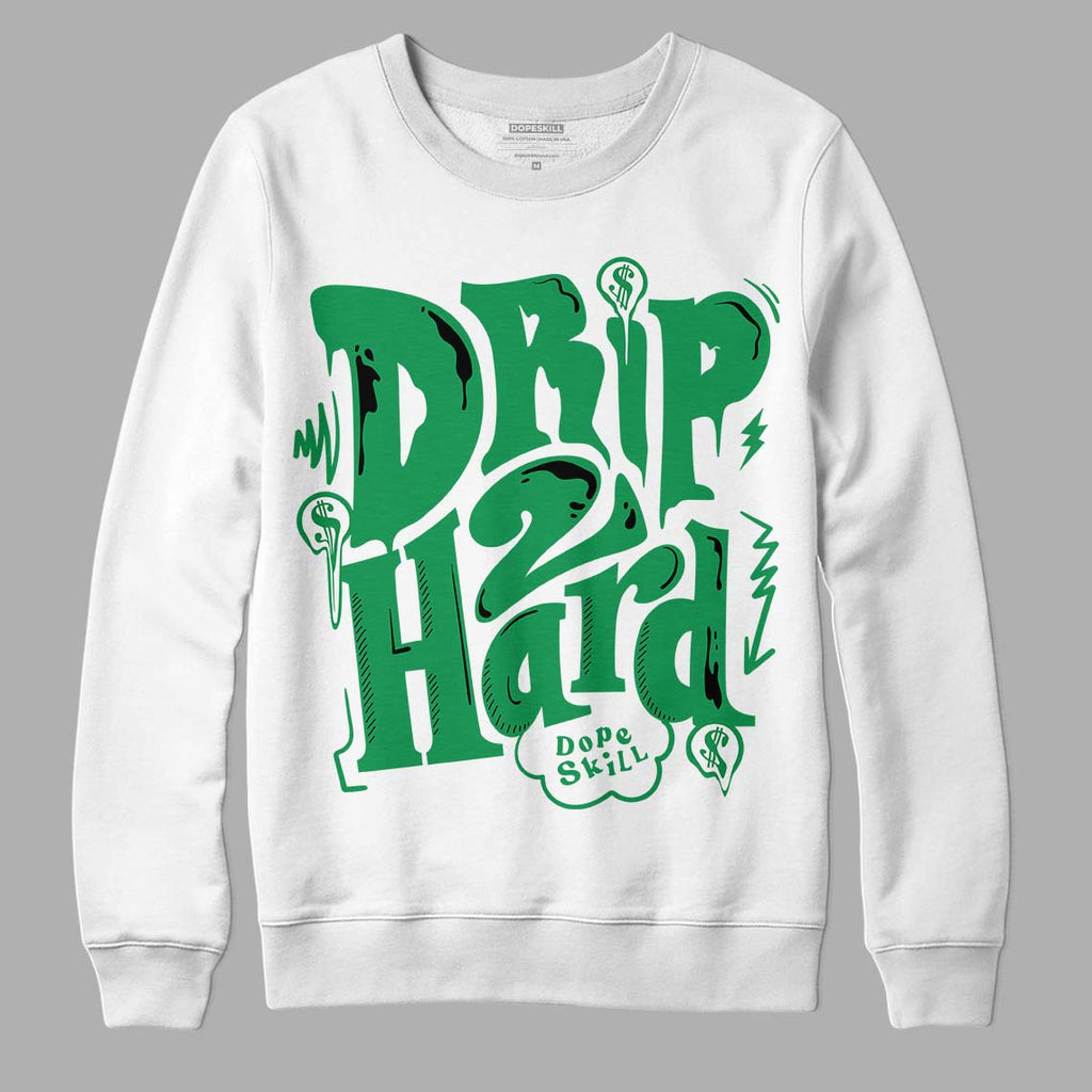 Jordan 6 Rings "Lucky Green" DopeSkill Sweatshirt Drip Too Hard Graphic Streetwear - White