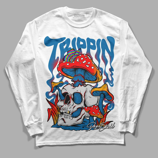 Messy Room 4S DopeSkill Long Sleeve T-Shirt Trippin Graphic - White