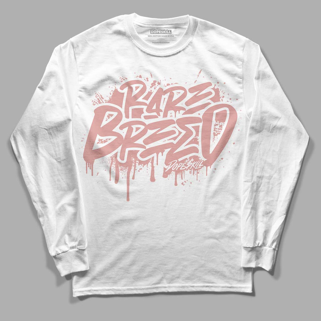 Rose Whisper Dunk Low DopeSkill Long Sleeve T-Shirt Rare Breed Graphic - White 