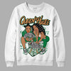 Nike SB x Jordan 4 “Pine Green” DopeSkill Sweatshirt Queen Of Hustle Graphic Streetwear - White