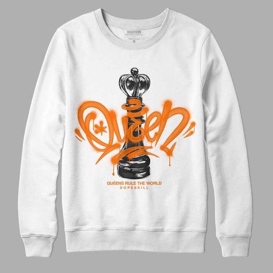 Wmns Dunk Low 'Magma Orange DopeSkill Sweatshirt Queen Chess Graphic Streetwear - White