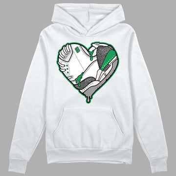 Jordan 3 WMNS “Lucky Green” DopeSkill Hoodie Sweatshirt Heart Jordan 3 Graphic Streetwear - White