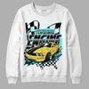 Aqua 5s DopeSkill Sweatshirt ENGINE Tshirt Graphic - White