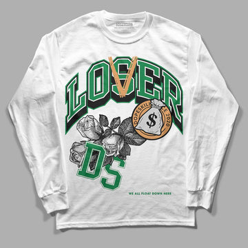 Nike SB x Jordan 4 “Pine Green” DopeSkill Long Sleeve T-Shirt Loser Lover Graphic Streetwear - White