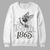 Jordan 4 Retro SE Craft Photon Dust DopeSkill Sweatshirt Juneteenth 1865 Graphic Streetwear - White