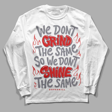 Jordan 9 Retro Fire Red DopeSkill Long Sleeve T-Shirt Grind Shine Graphic Streetwear - White 