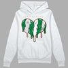 Nike SB x Jordan 4 “Pine Green” DopeSkill Hoodie Sweatshirt Slime Drip Heart Graphic Streetwear - White