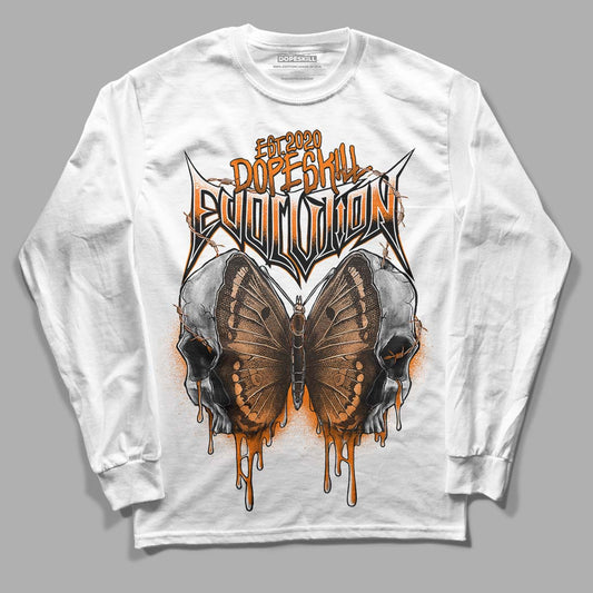 Wmns Dunk Low 'Magma Orange DopeSkill Long Sleeve T-Shirt DopeSkill Evolution Graphic Streetwear - White 