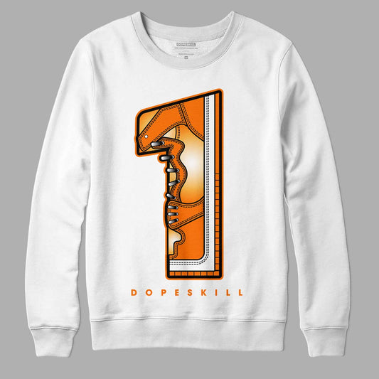 Wmns Dunk Low 'Magma Orange DopeSkill Sweatshirt No.1 Graphic Streetwear - White