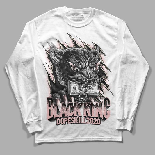 Jordan 1 High OG WMNS Washed Pink DopeSkill Long Sleeve T-Shirt Black King Graphic Streetwear - White