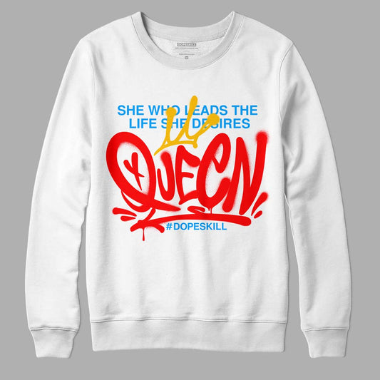 Fruity Pebbles Dunks DopeSkill Sweatshirt Queen Graphic - White 