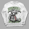 Jordan 4 Retro “Seafoam” DopeSkill Long Sleeve T-Shirt Sick Bear Graphic Streetwear  - White 